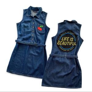 Via Penny Lane Reworked Apparel Life Is Beautiful Music Festival LV Denim Dress
